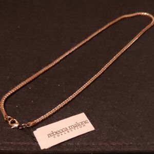 Rebecca Malone Elegant Gold Tone Chain Necklace